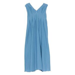 S MAX MARA Wool Blend Midi Dress Women CLEAR BLUE Dresses